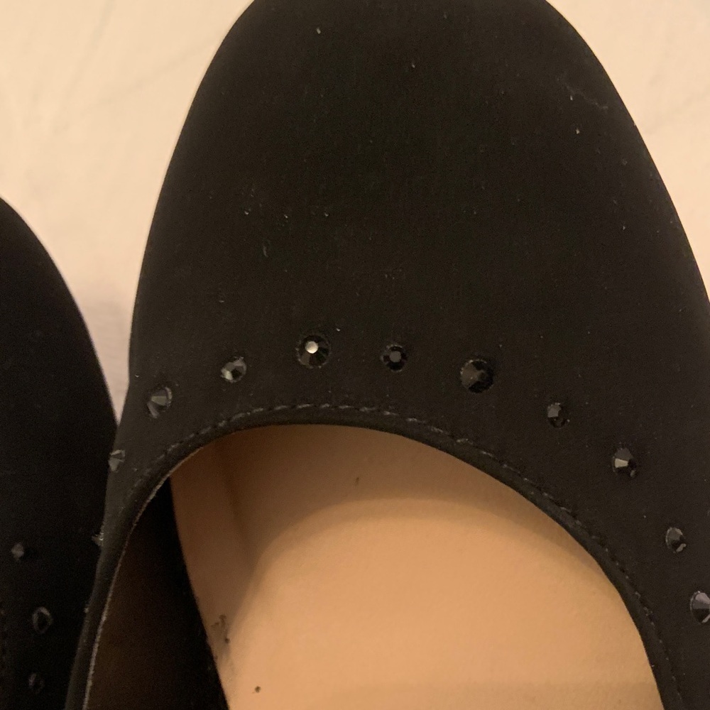Me Too Black Heeled Shoes with bead trim - Picture 7 of 7